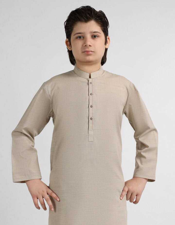 Blended Camel Kurta - J. Junaid Jamshed