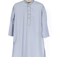 Polyester Grey Kurta Trouser - J. Junaid Jamshed
