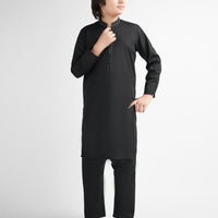 Polyester Black Kurta Trouser - J. Junaid Jamshed