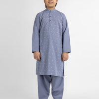 Polyester Grey Shalwar Kameez - J. Junaid Jamshed