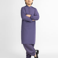 Blended Purple Shalwar Kameez - J. Junaid Jamshed