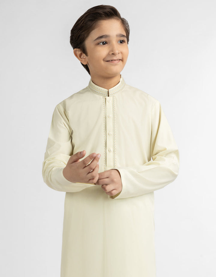 Blended Lemon Shalwar Kameez - J. Junaid Jamshed