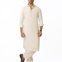 Blended Off White Shalwar Kameez  - J. Junaid Jamshed