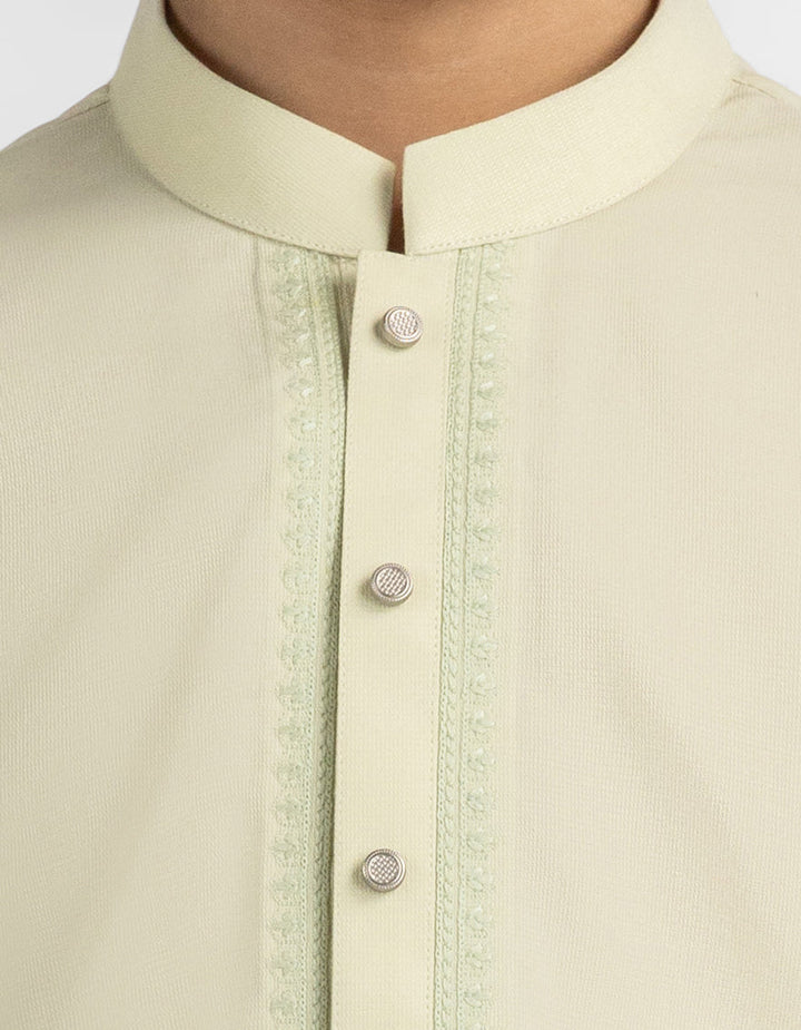 Blended Light Green Shalwar Kameez - J. Junaid Jamshed