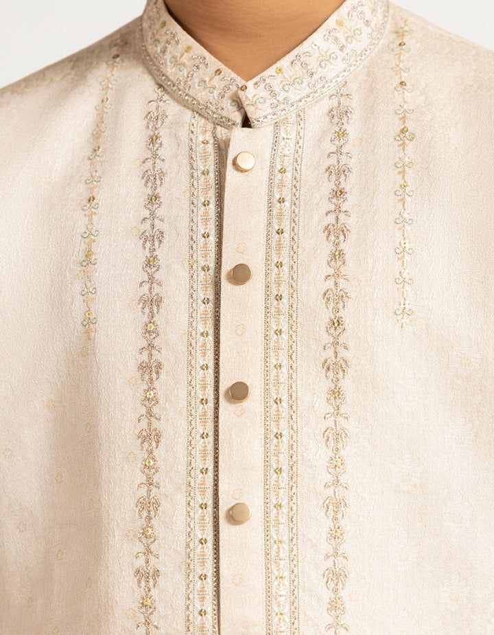Polyester Ivory Special Kurta - J. Junaid Jamshed
