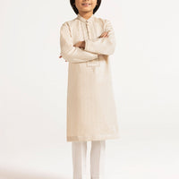 Polyester Ivory Special Kurta - J. Junaid Jamshed