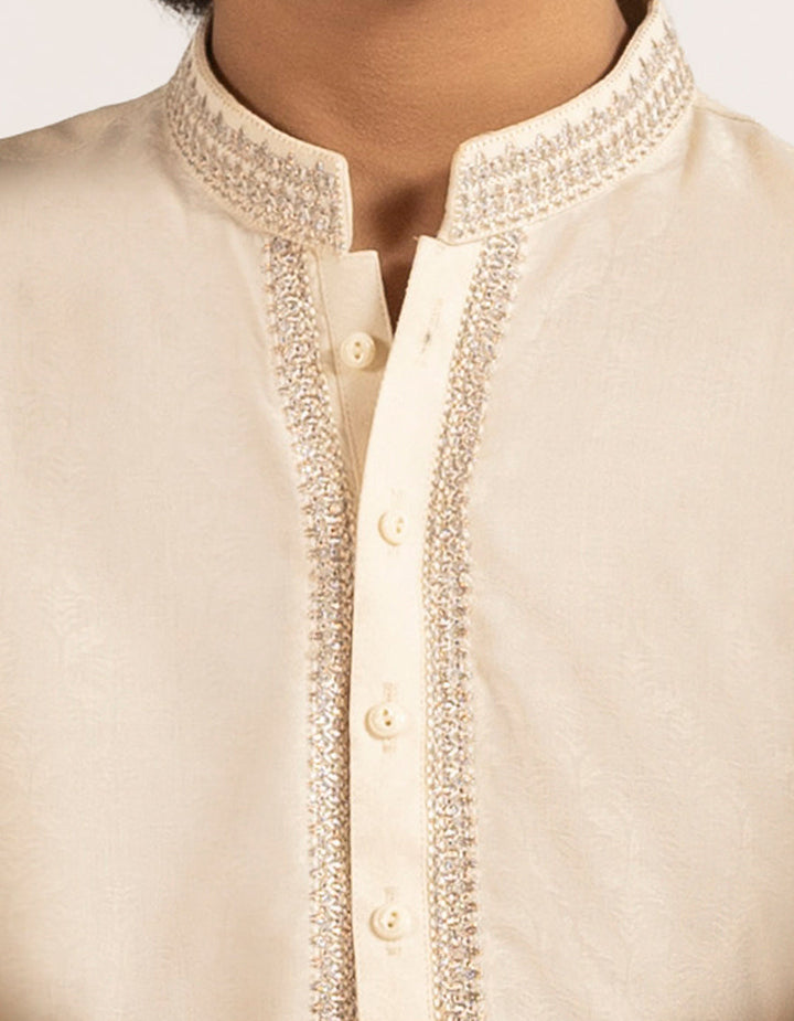 Blended Cream Special Kurta - J. Junaid Jamshed