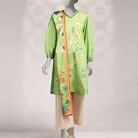 Cambric Green Stitched Suit - J. Junaid Jamshed