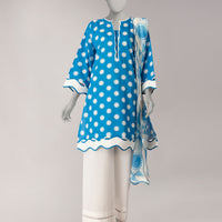 Lawn Multicolor Unstitched Suit - J. Junaid Jamshed