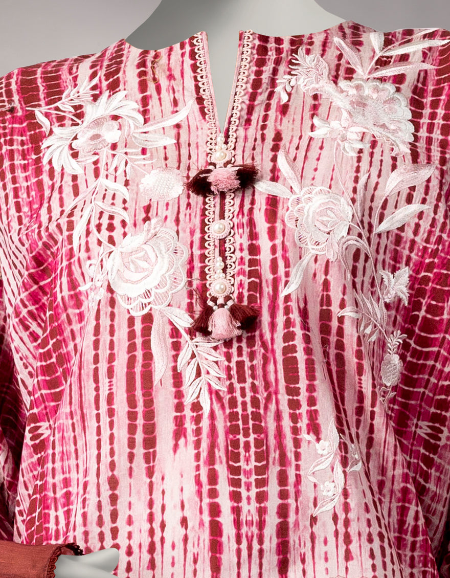 Lawn Multicolor Unstitched Suit - J. Junaid Jamshed