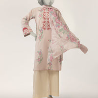 Lawn Pink Stitched Suit - J. Junaid Jamshed
