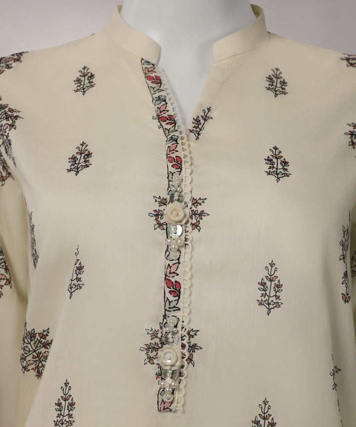 Lawn Multicolor Unstitched Suit - J. Junaid Jamshed