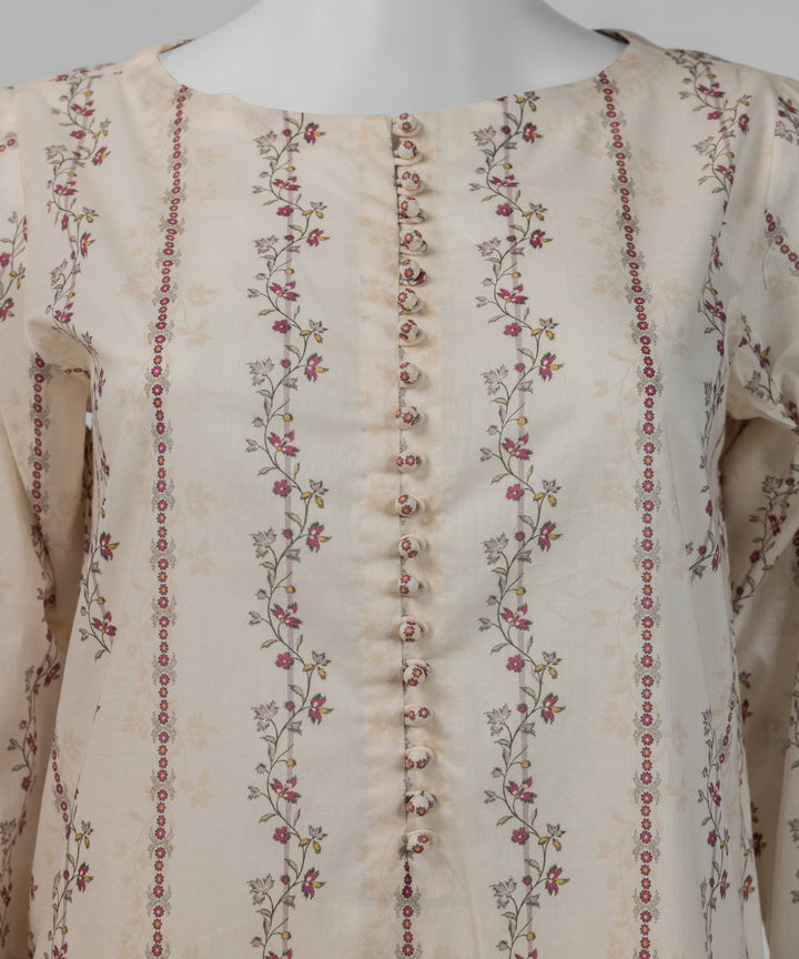 Lawn Multicolor Unstitched Suit - J. Junaid Jamshed