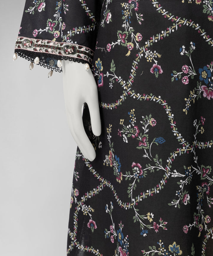 Lawn Multicolor Unstitched Suit - J. Junaid Jamshed