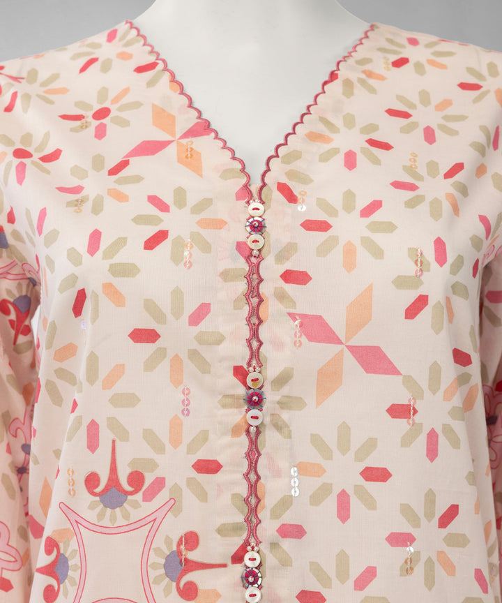 Lawn Multicolor Unstitched Suit - J. Junaid Jamshed