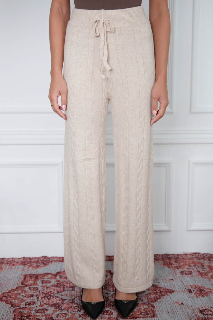Cable Beige Trousers
