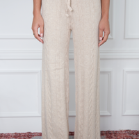 Cable Beige Trousers