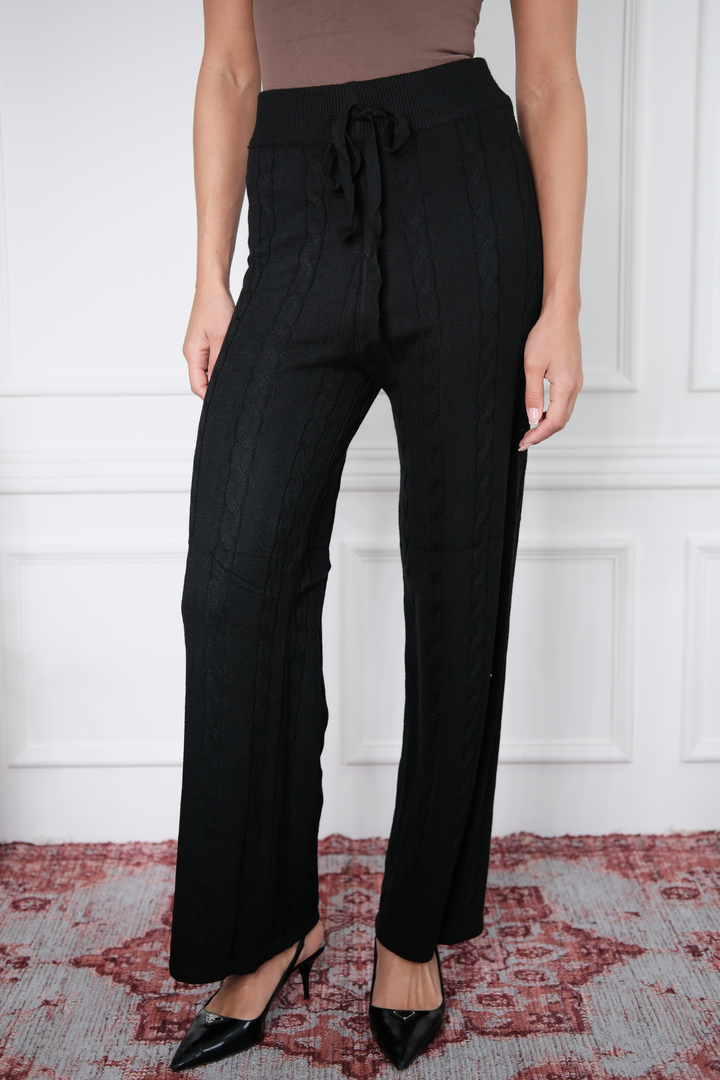 Cable Black Trousers