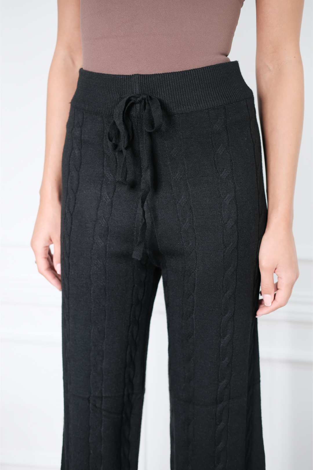 Cable Black Trousers