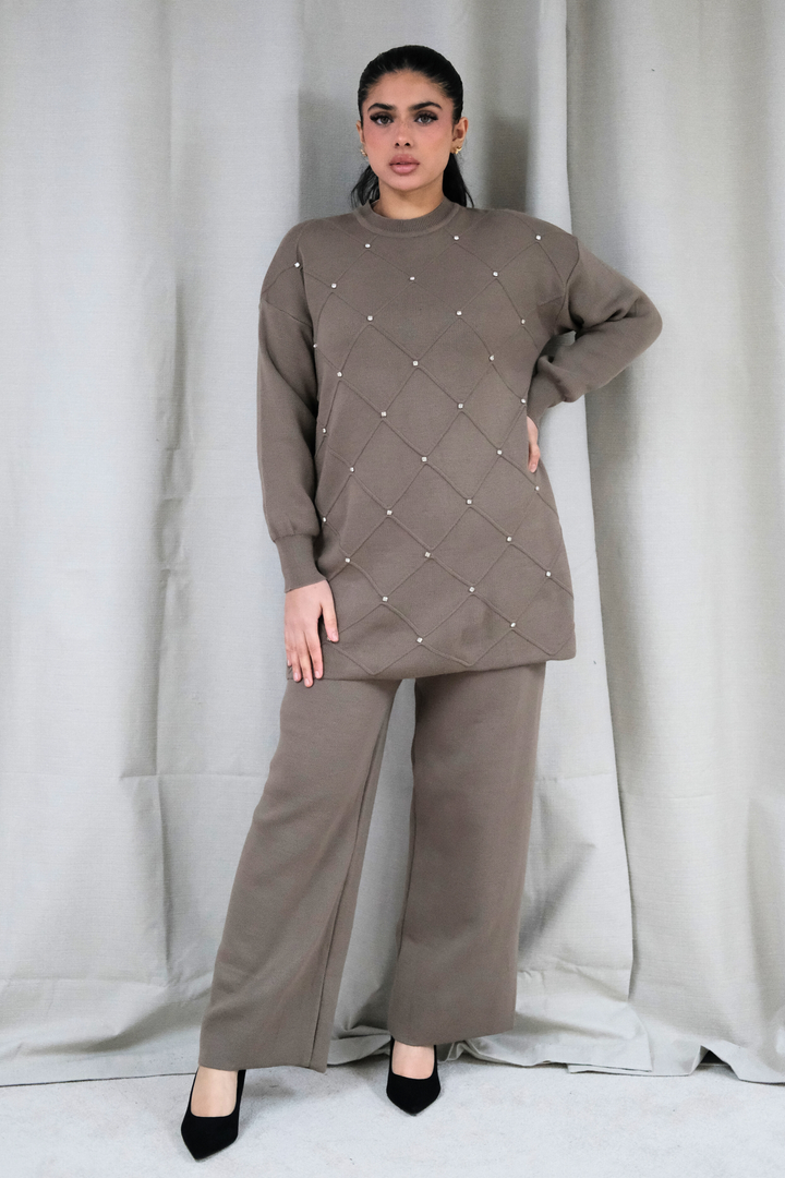 Noelle Mocha Knit Co-Ord