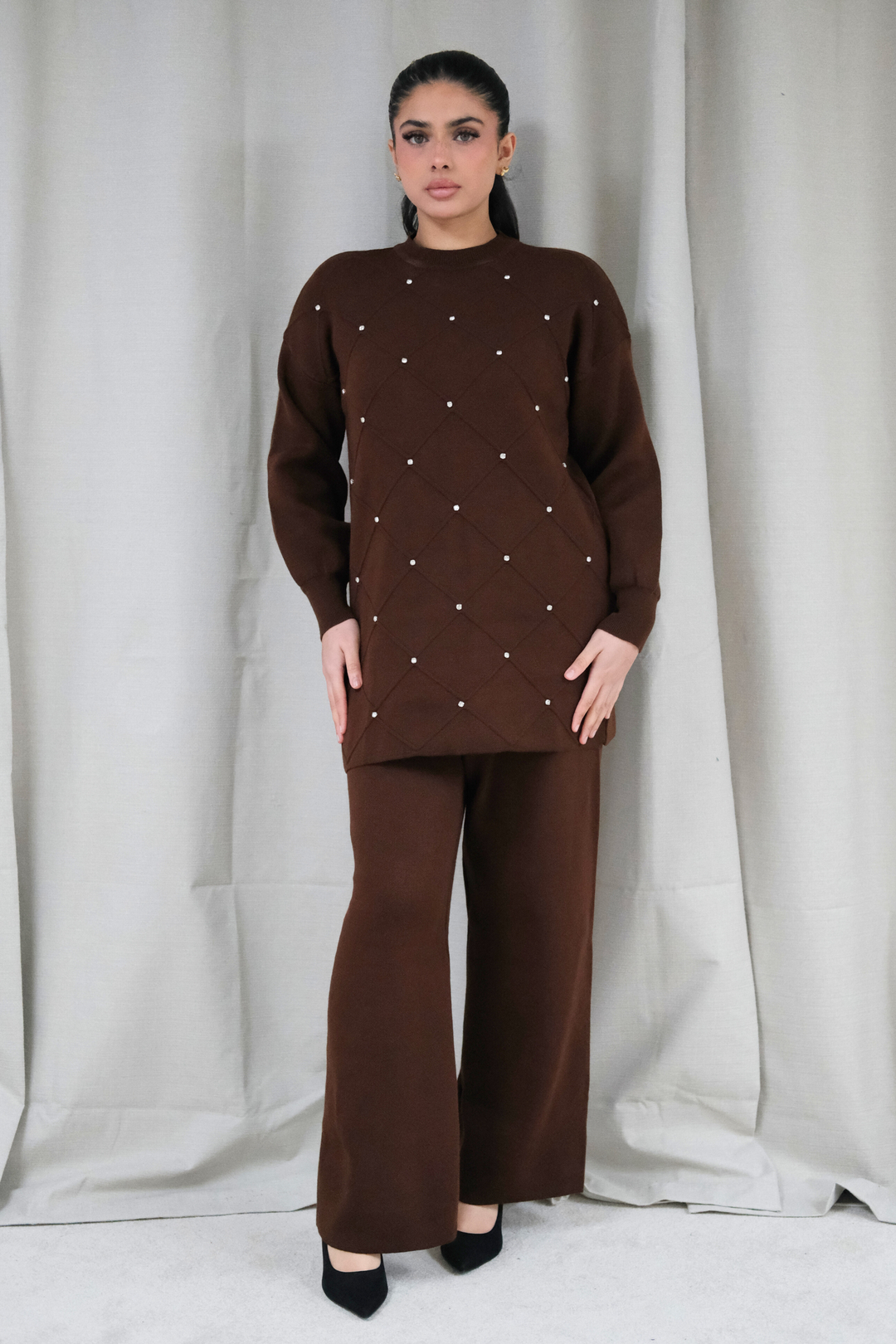 Noelle Brown Knit Co-Ord