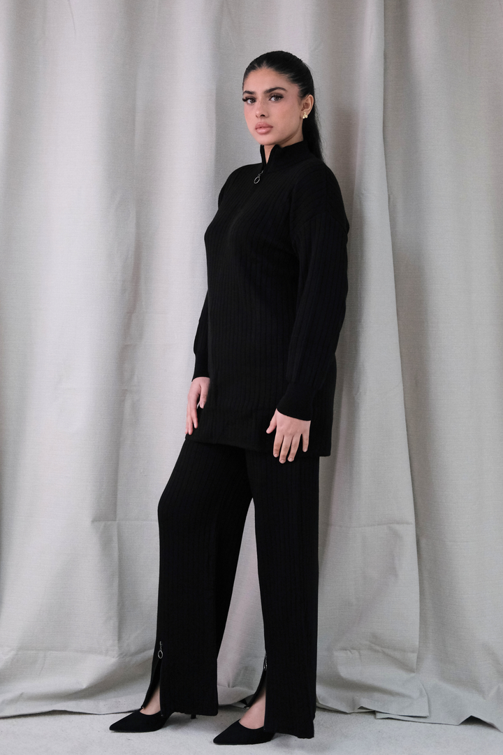 Arden Black Zip Co-Ord