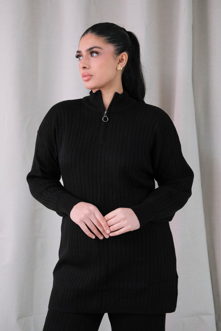 Arden Black Zip Co-Ord