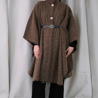 The Alara Brown Belted Cape