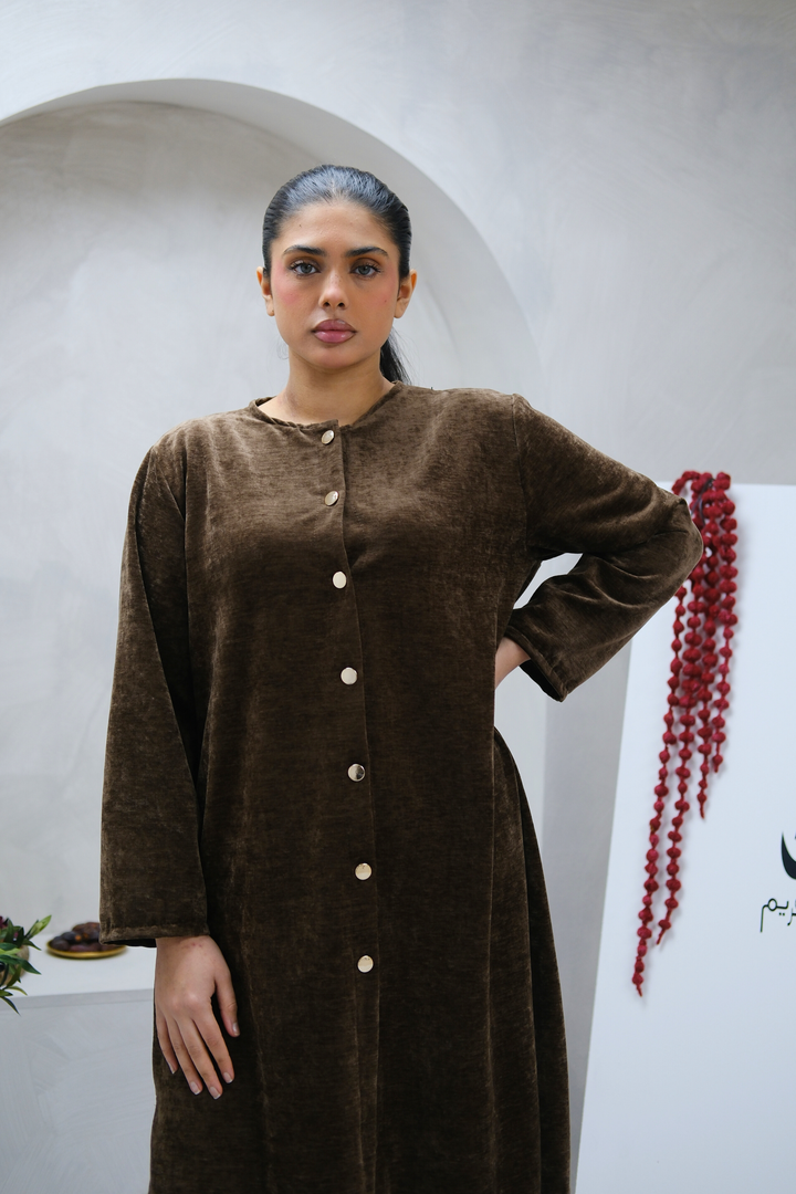 Lume Buttoned Brown Co-Ord