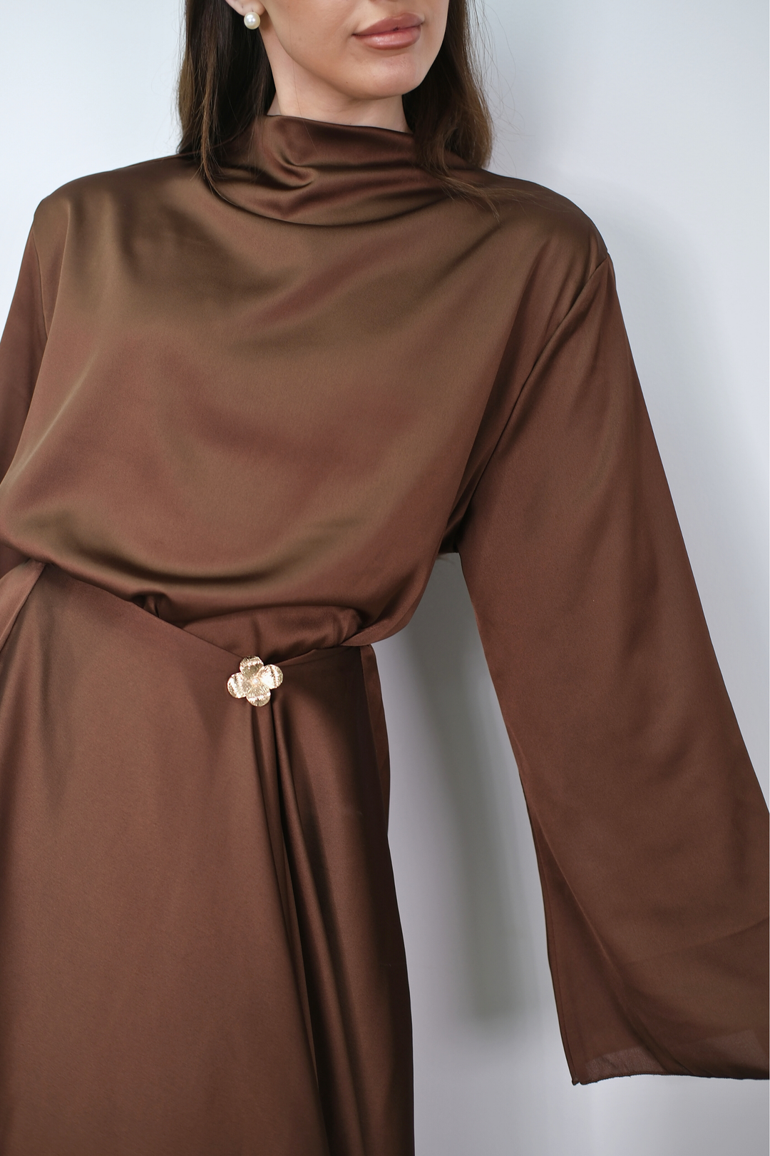 Sorela Brown Dress
