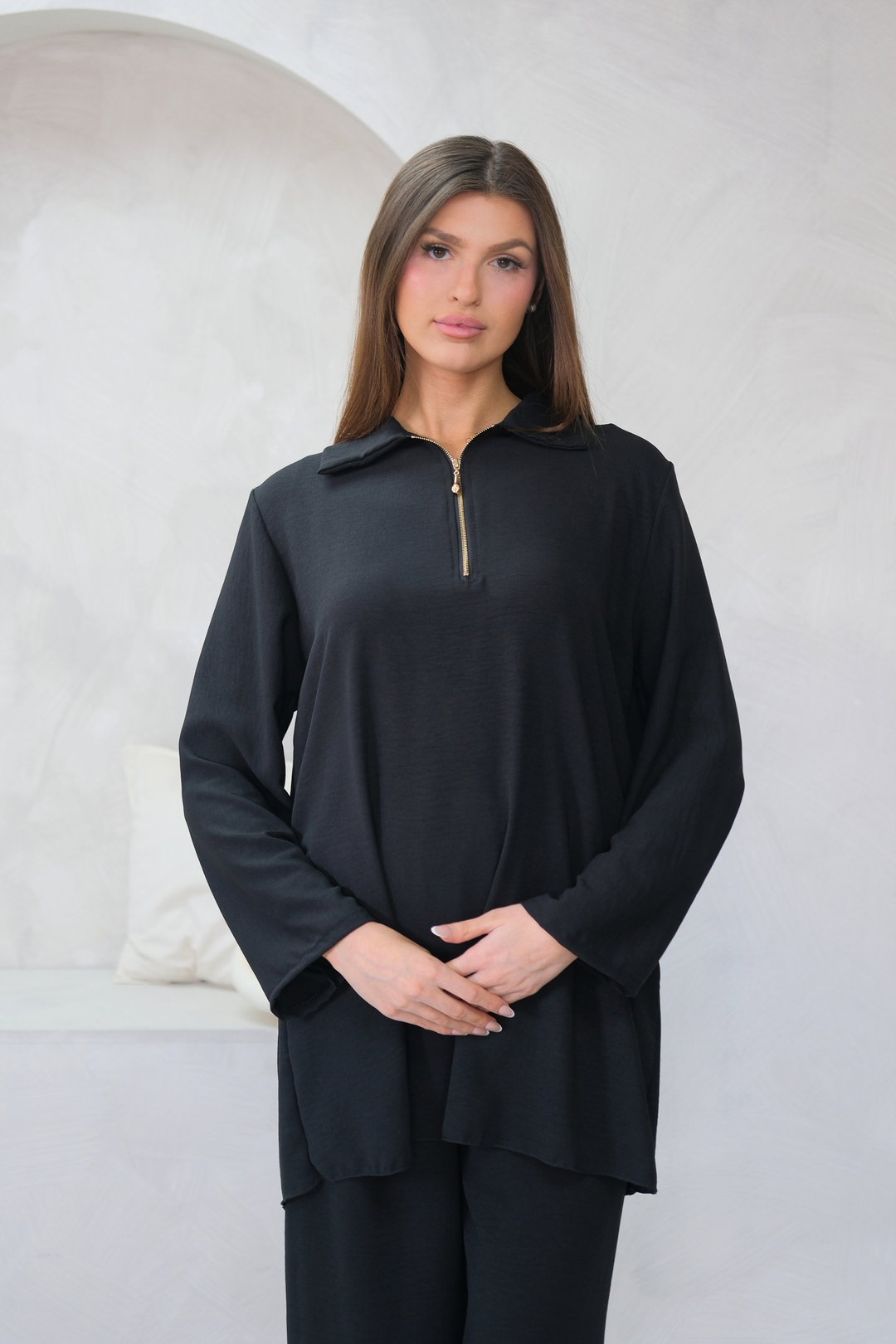 Noir Zip Black Co-ord