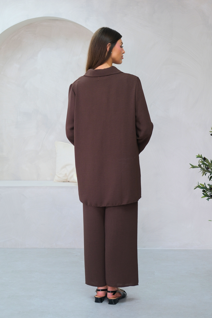 Noir Zip Brown Co-ord