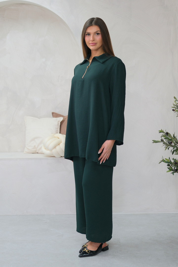 Noir Zip Green Co-ord