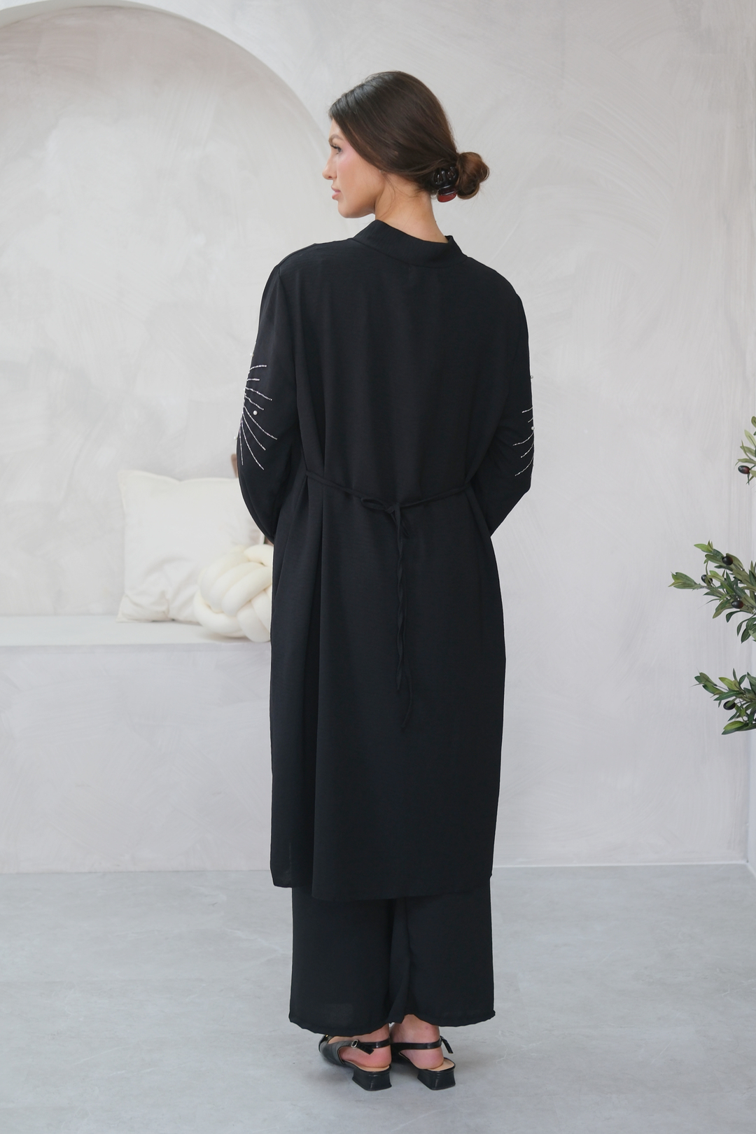 Elan Embellished Black Co-ord