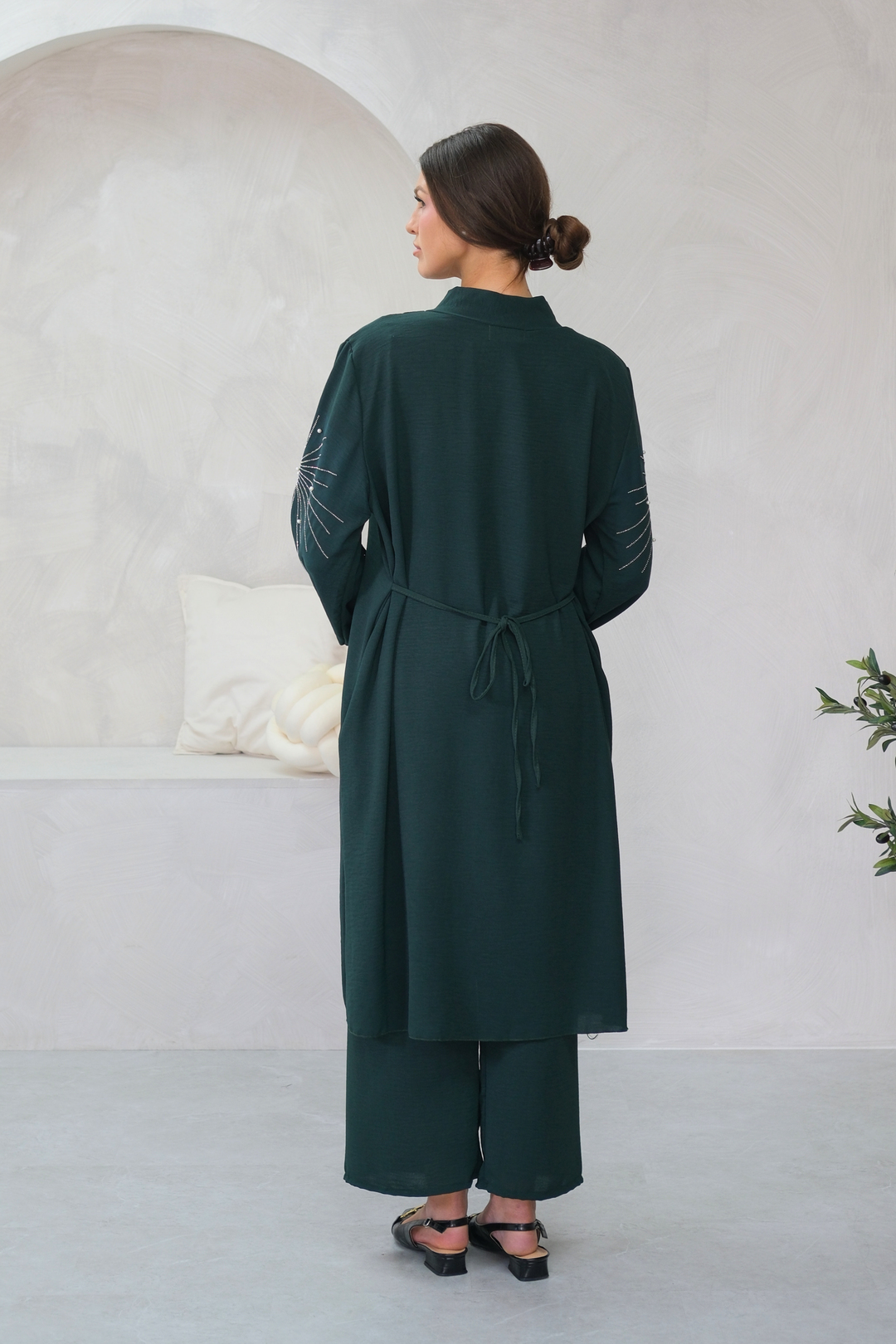 Elan Embellished Green Co-ord