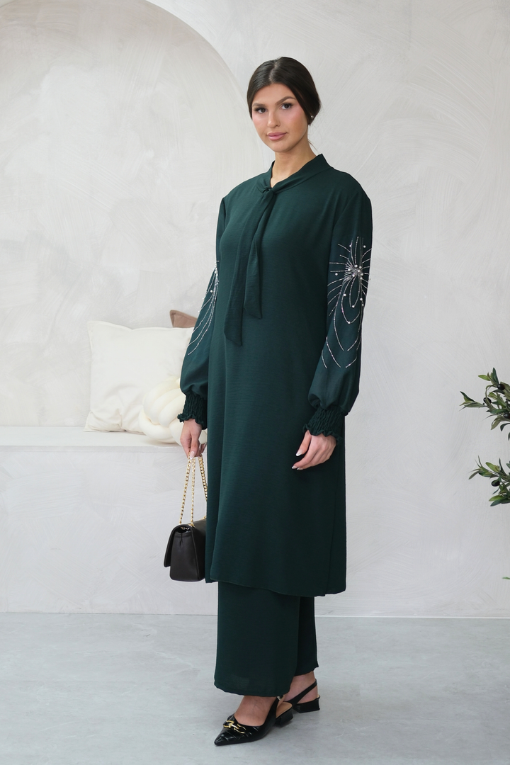 Elan Embellished Green Co-ord