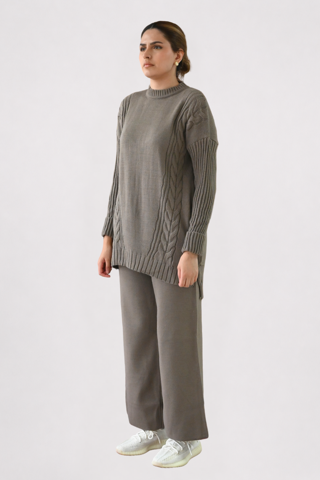 Mocha Cable Knit Co-ord