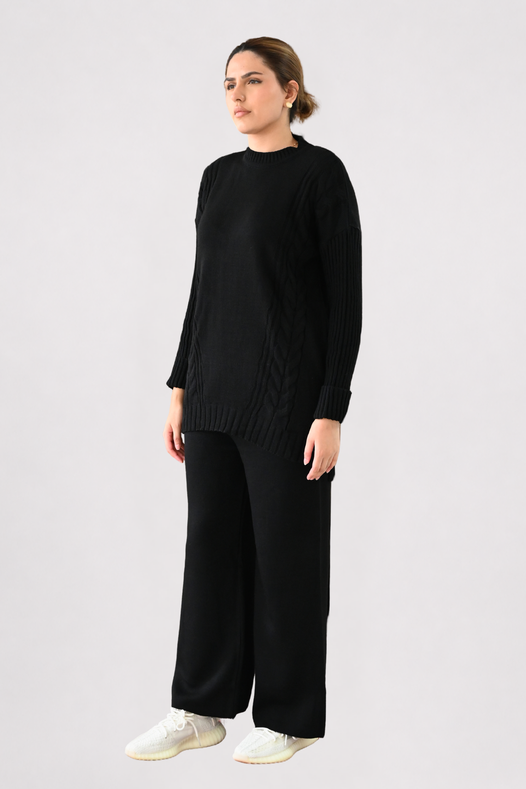 Black Cable Knit Co-ord