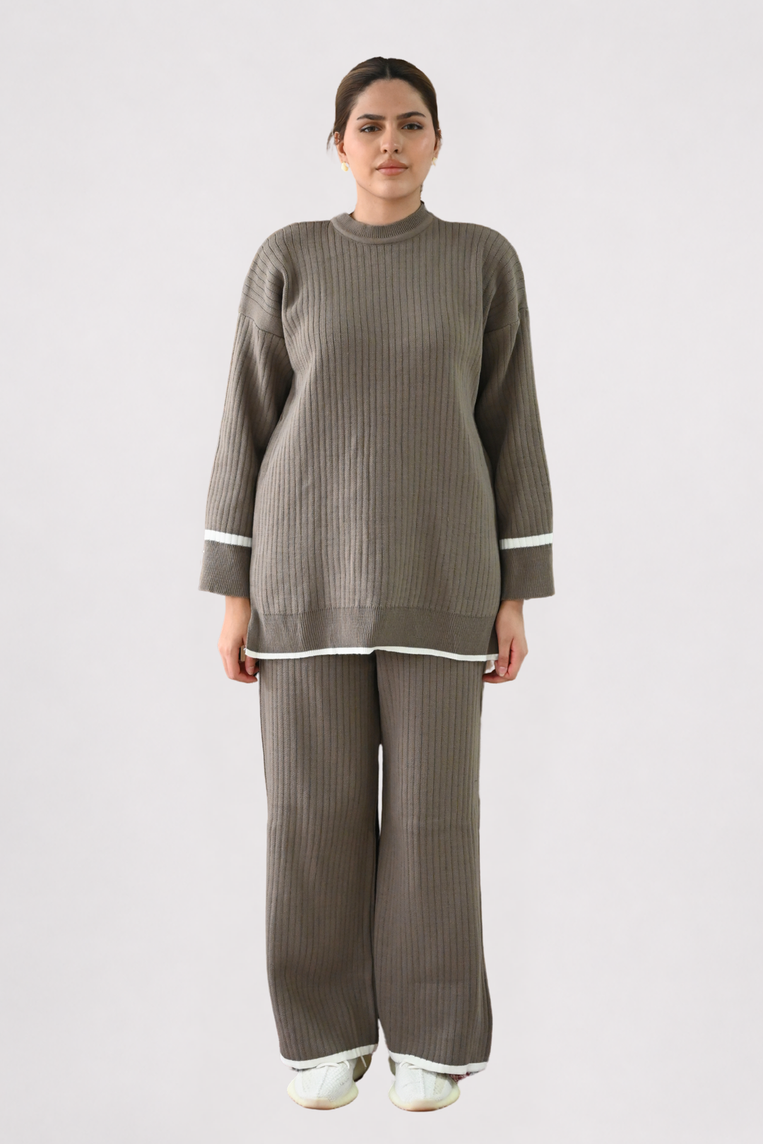 Mocha Ribbed Knit Co-ord