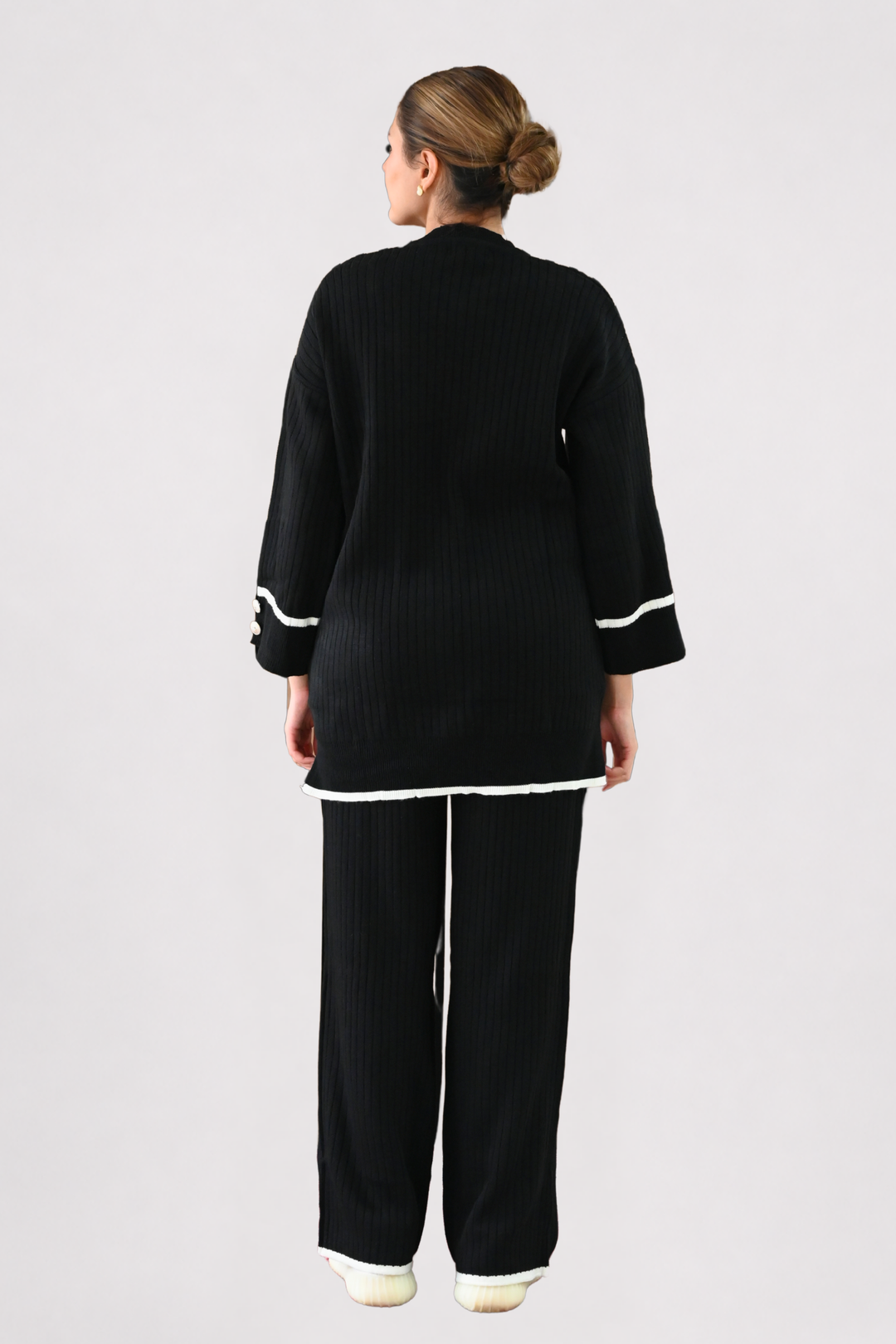 Black Ribbed Knit Co-ord