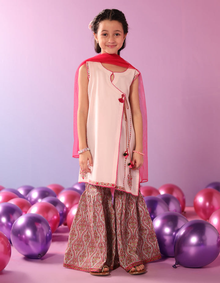 Lawn Pink Stitched Suit - J. Junaid Jamshed