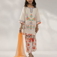 Khaddar Off White Stitched Suit - J. Junaid Jamshed