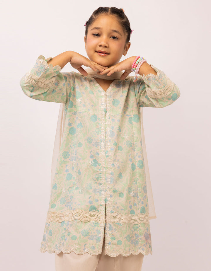 Dobby Off White Stitched Suit - J. Junaid Jamshed