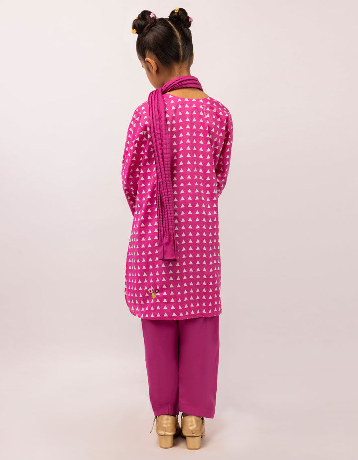 Lawn Pink Stitched Suit - J. Junaid Jamshed