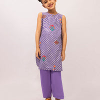 Lawn Purple Stitched Suit - J. Junaid Jamshed