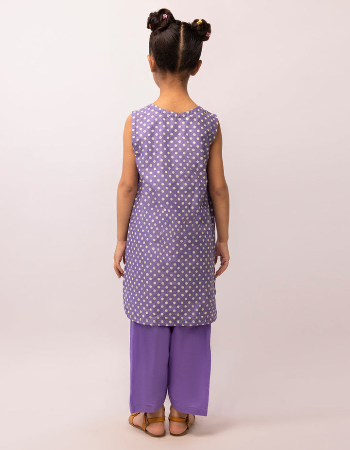 Lawn Purple Stitched Suit - J. Junaid Jamshed