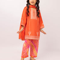 Dobby Rust Stitched Suit - J. Junaid Jamshed