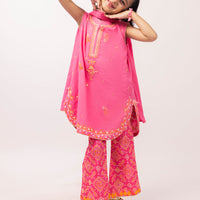 Dobby Pink Stitched Suit - J. Junaid Jamshed
