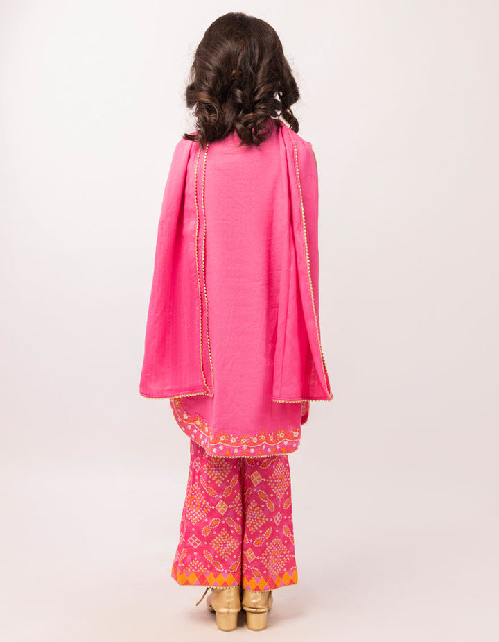 Dobby Pink Stitched Suit - J. Junaid Jamshed