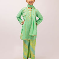 Dobby Green Stitched Suit - J. Junaid Jamshed